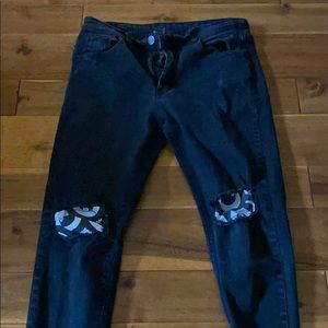 Custom Stussy x European Jeans distressed